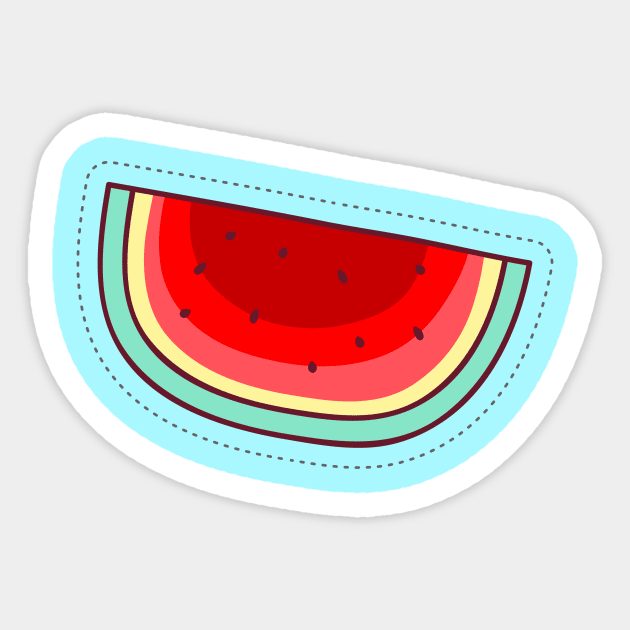 sandia Sticker by Boutique Creativa